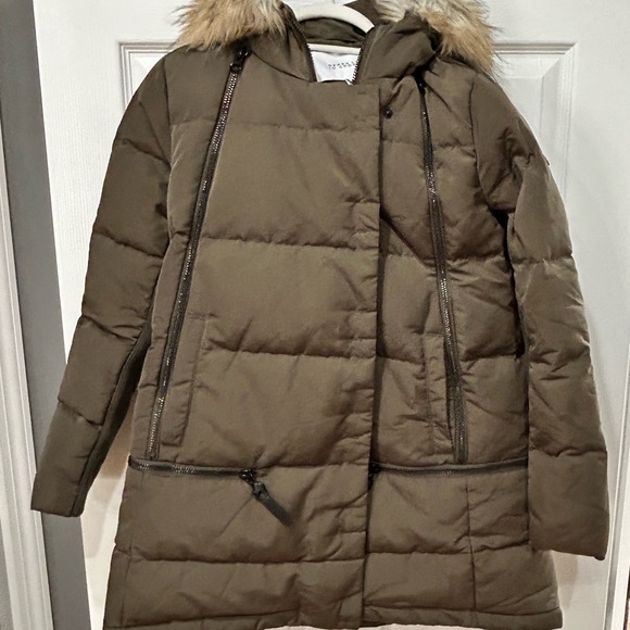 🔥NWT🔥 Derek Lam 10 Crosby Ladies' Down Jacket Size S removable fur - Picture 7 of 12
